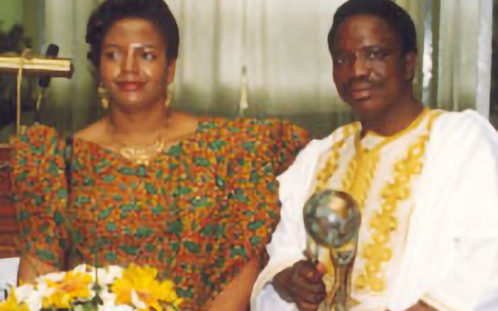 Derek Keys und Trevor Manuel, Träger des Deutschen Afrika-Preises 1994