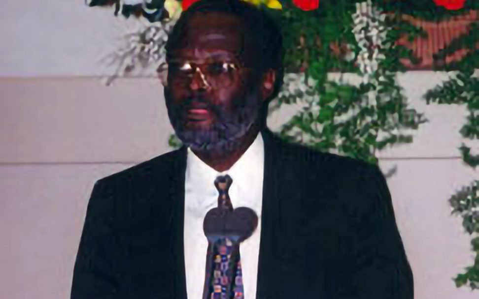 Prof. Dr. Peter Anyang‘ Nyong’o, Träger des Deutschen Afrika-Preises 1995